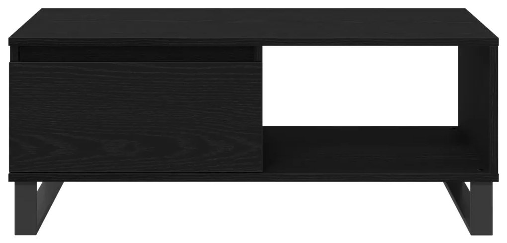 Fekete Tölgy Kávézó Asztal 90x50x36,5 cm Műszaki Fa