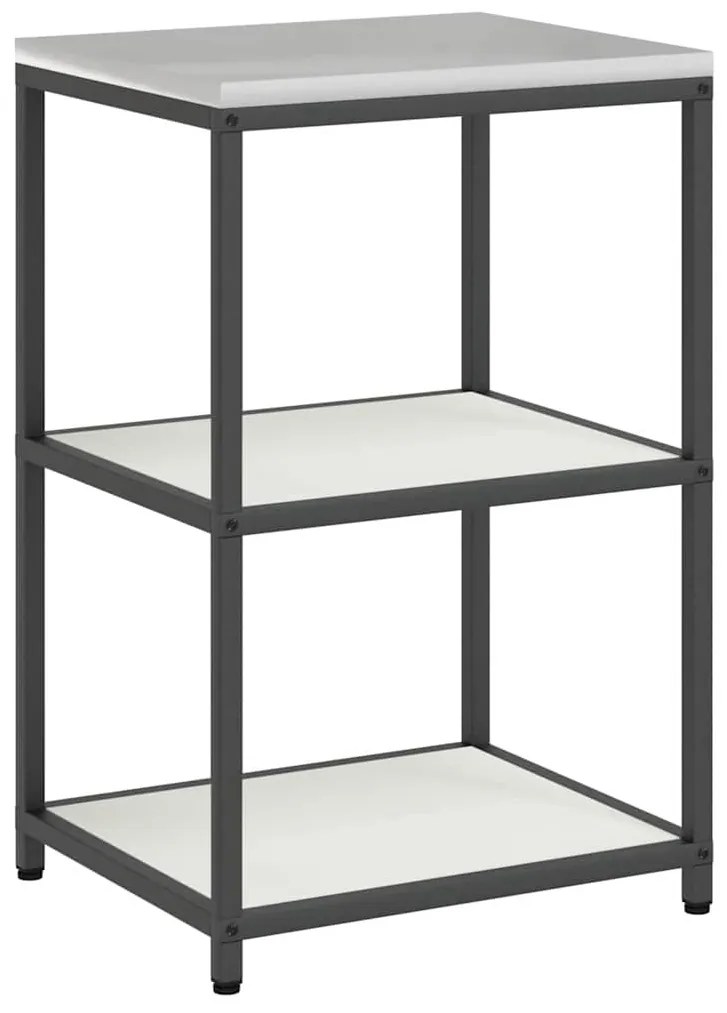 Konyhai Tároló Készlet polcokkal 3 pcs Fehér 180 x 50 x 92 cm