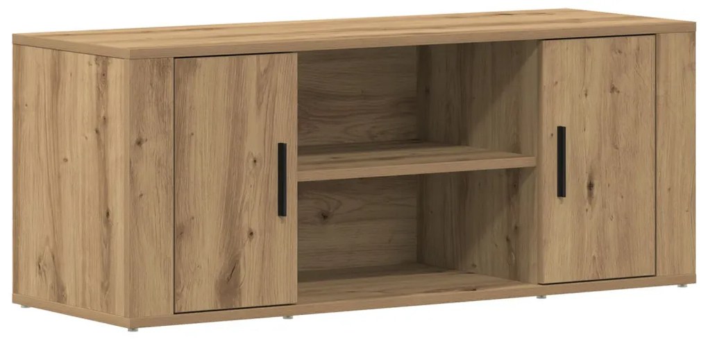 Televíziós Szekrény Mesterien Részletezett Tölgy 100x35x40 cm Mérnöki Fa