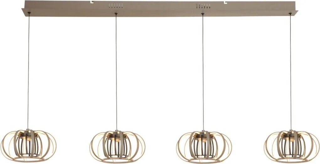 AVIANO LIGHTING 7033-413 SALO Többágú Függesztett Lámpa Fekete, Homokkő LED IP20