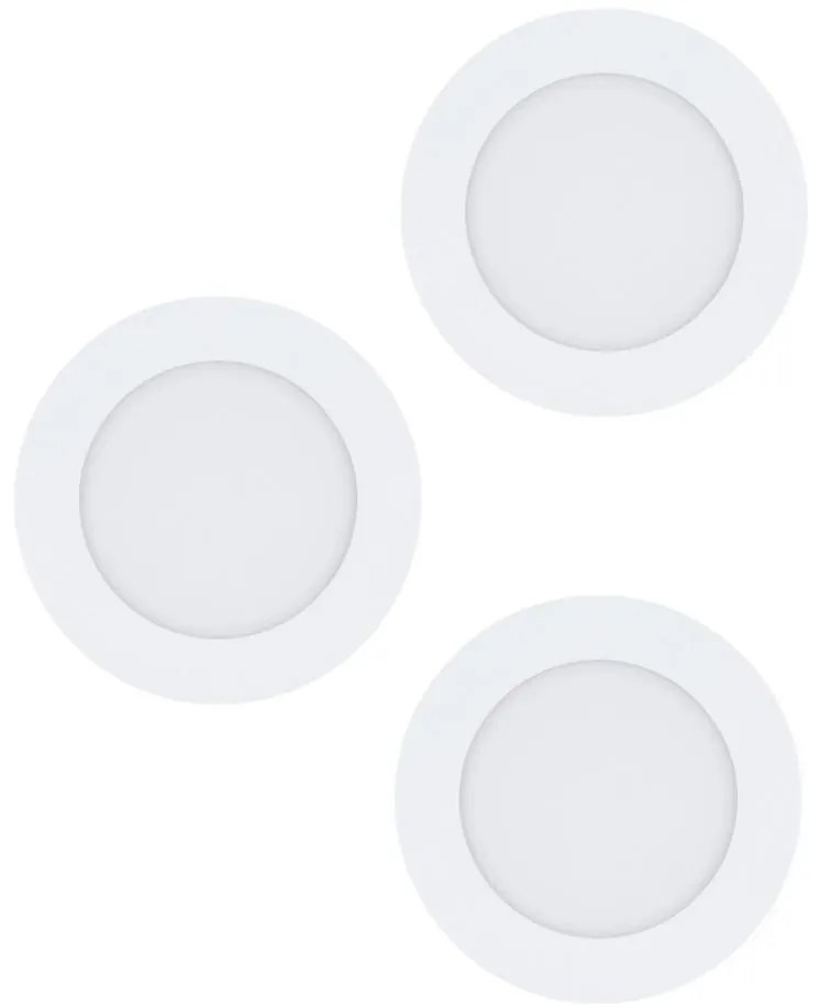 Eglo 98631 - FUEVA beépíthető mennyezeti lámpa, 3 darabos szett, 3×LED/5W/230V