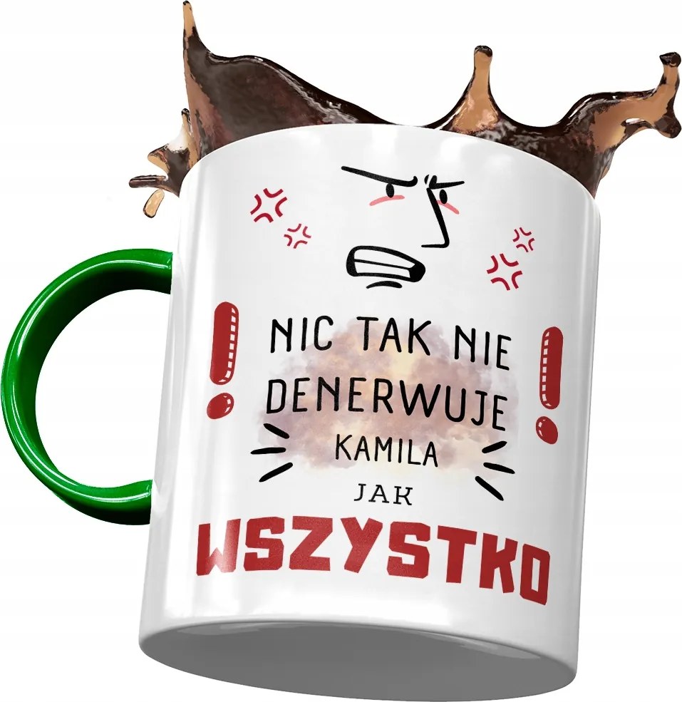 Zöld Bögre Kamilla Férj Kolléga Ajándék Nyomtatott Fotóval