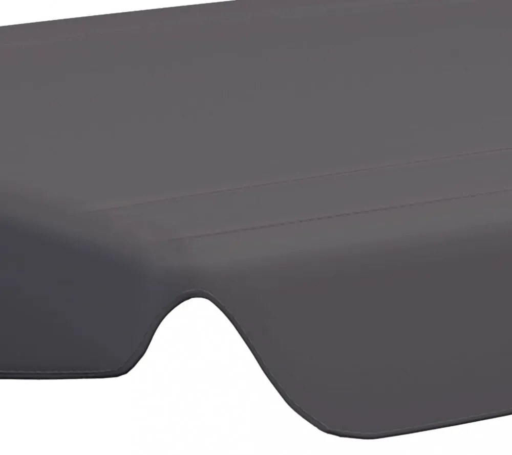 antracit csere ponyva kerti hintaágyhoz 188/168 x 145/110 cm