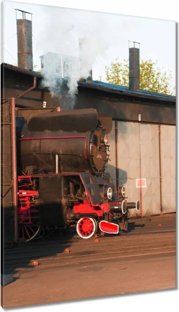 Festmények 80x120 Gőzmozdony Ol 49-69