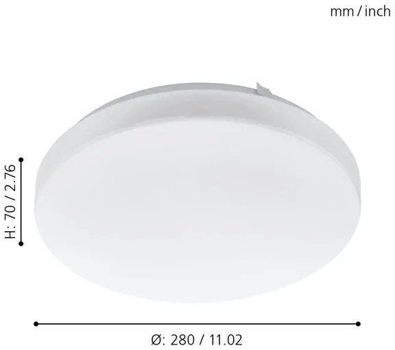 Eglo 97871 - LED Mennyezeti lámpa FRANIA LED/11,5W/230V