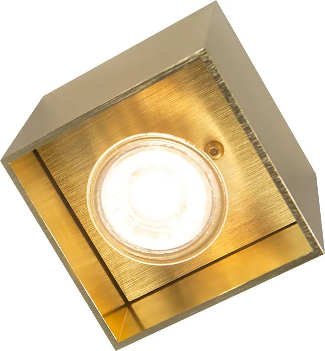 Modern spotlámpa arany - Qubo 1