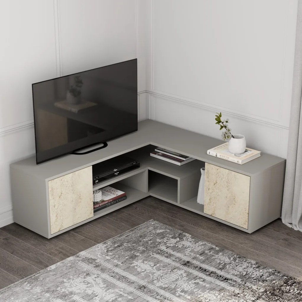 Rosa - Grey, Travertine