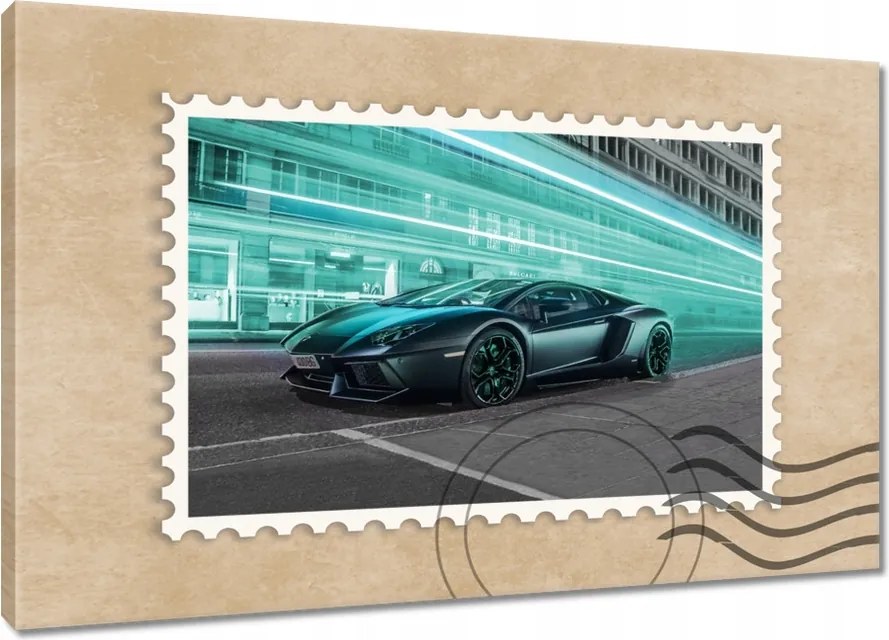 Vászonkép 120x80 Szuper autó Türkiz