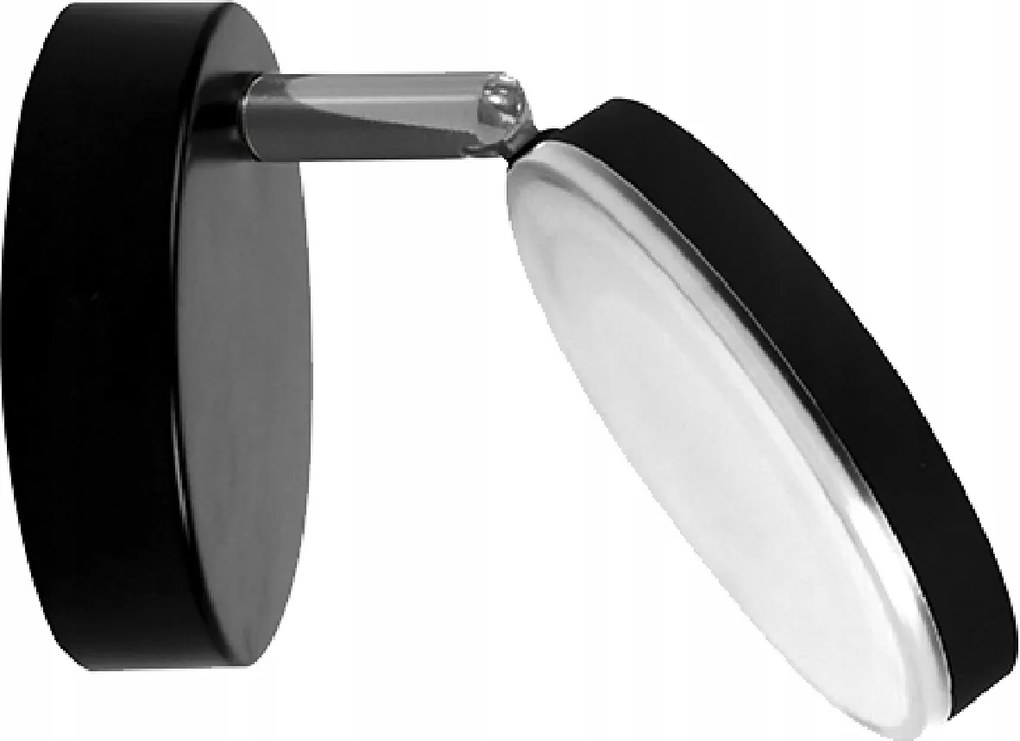 Led fali lámpa Fali lámpa Mozgatható lámpatest 5W 350lm 3000K Fekete Capri Polux