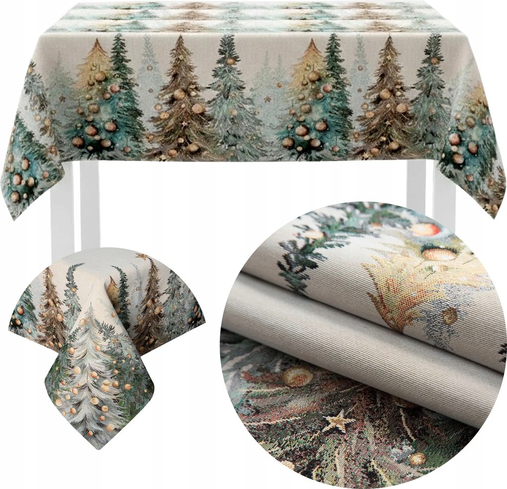 Abrosz karácsonyi dekorációs faliszőnyeg karácsonyi asztalra a nappaliba 140x180