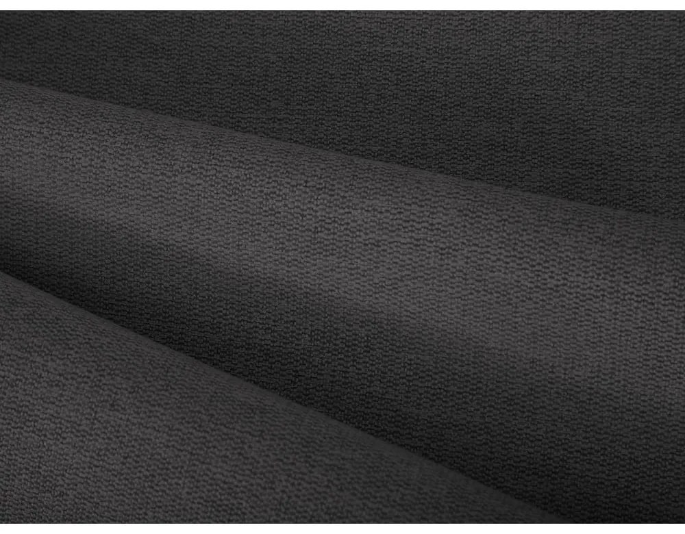 Sötétszürke kárpitozott ágyneműtartós franciaágy ágyráccsal 200x200 cm Casey – Mazzini Beds