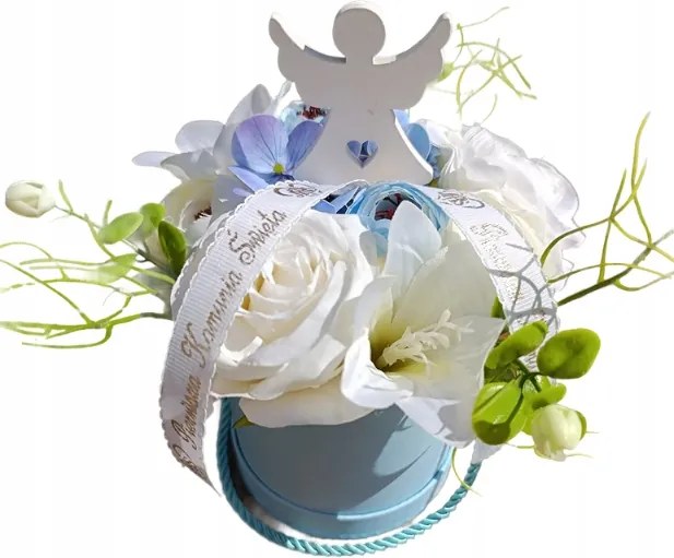 Virágdoboz Virágok Műcsokor Ajándék Elsőáldozás Ünnep