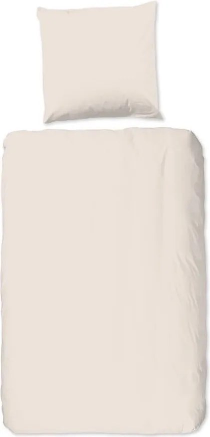 Universal bézs egyszemélyes pamut ágyneműhuzat, 140 x 200 cm - Good Morning