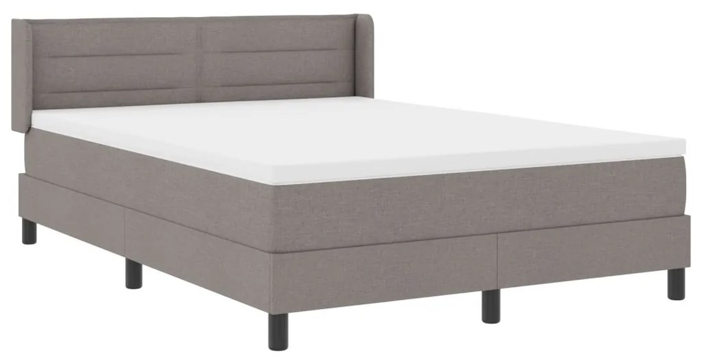 Box Spring Ágy matraccal taupe színben – 160x200 cm szövet