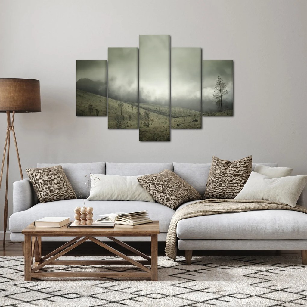 A vihar előtti táj képe (150x105 cm)