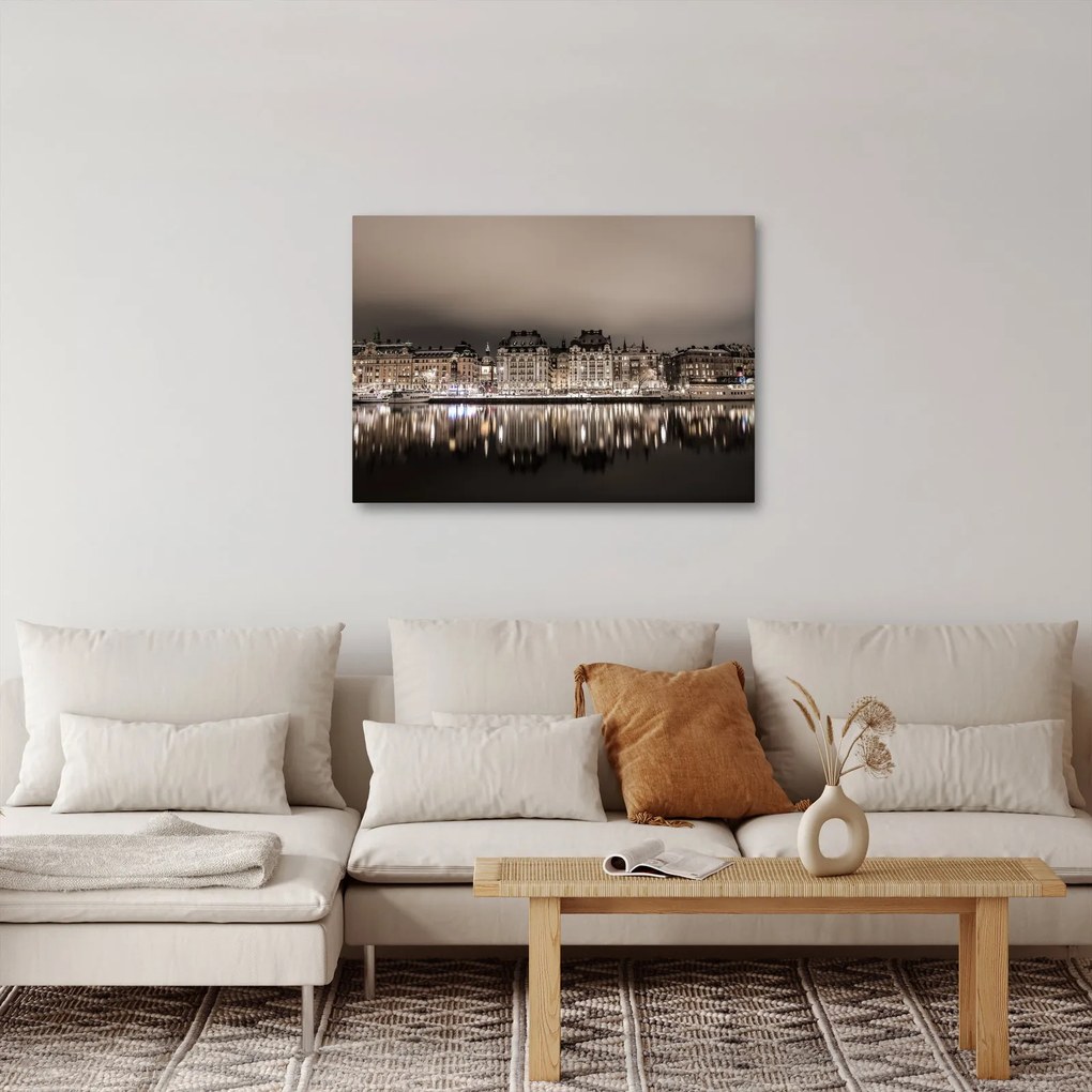 Egy város képe a félhomályban (70x50 cm)