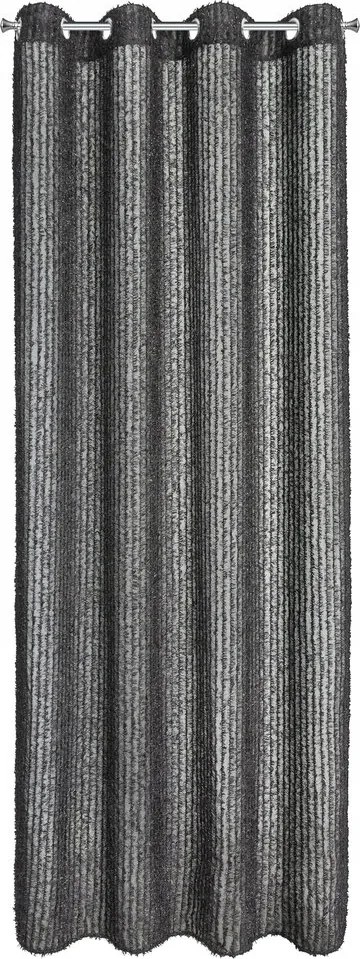 Függöny készre szerelve Selma 135x250 Eva Minge fekete csíkos