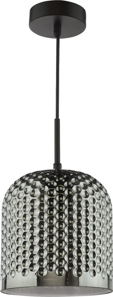 Dar Lighting modern függeszték esila matt fekete füstös daresi0110