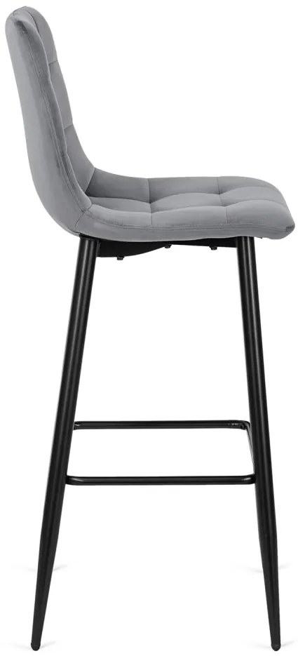 Szürke Bársony Bárszék. CLAUS