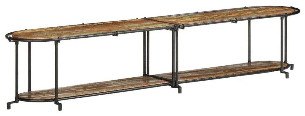 tömör újrahasznosított fa TV-szekrény 200 x 42 x 40 cm