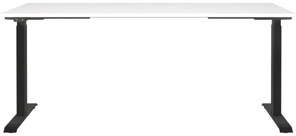 Íróasztal elektromosan állítható magassággal, fehér asztallappal 80x180 cm Jet – Germania