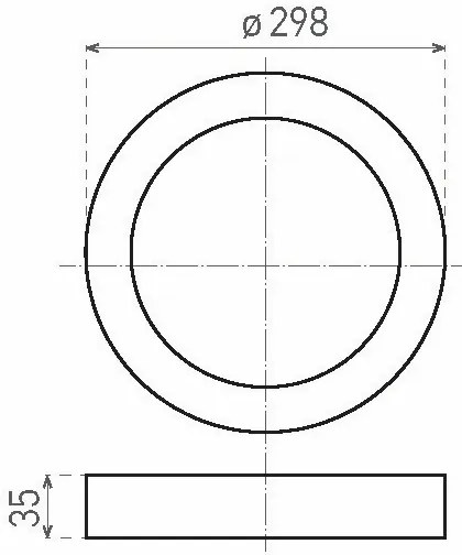 LED Mennyezeti lámpa FENIX LED/24W/230V 3800K átm. 29,8 cm hó fehér