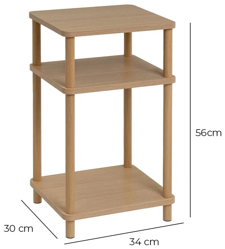 Tárolóasztal 30x34 cm Gaia – Casa Selección