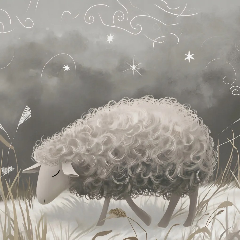 Poszter 50x50cm Buja bárány