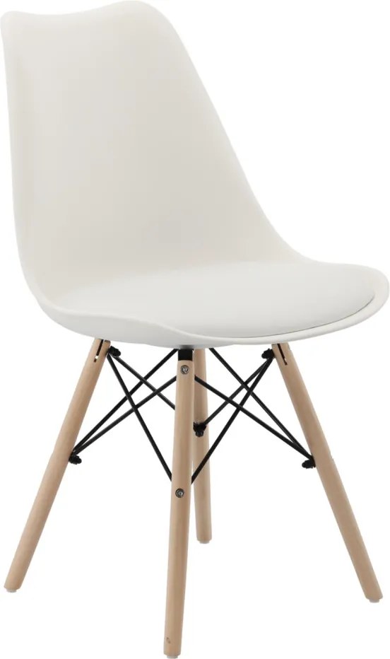 Modern Szék Fa Lábakkal 49 x 53 x 81,5 cm