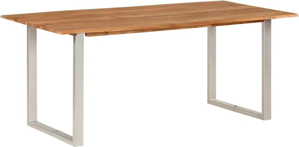 vidaXL tömör akácfa étkezőasztal 180 x 90 x 76 cm