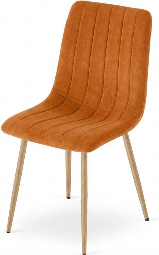 Terrakotta bársonyszék LAVA