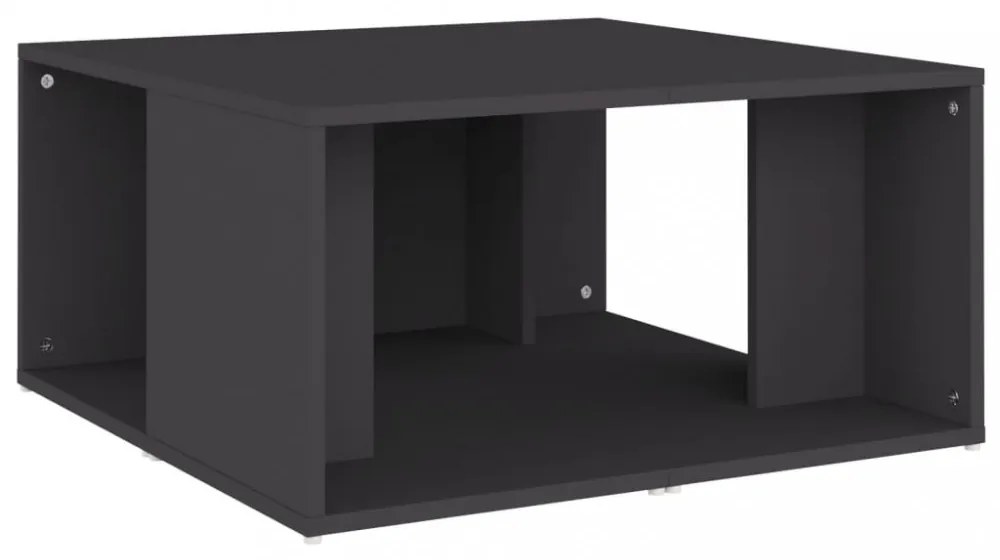 4 db szürke szerelt fa dohányzóasztal 33 x 33 x 33 cm
