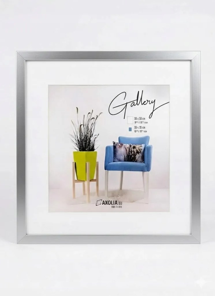 Képkeret 50x50 cm Képkeret Ezüst Szintetikus üveg