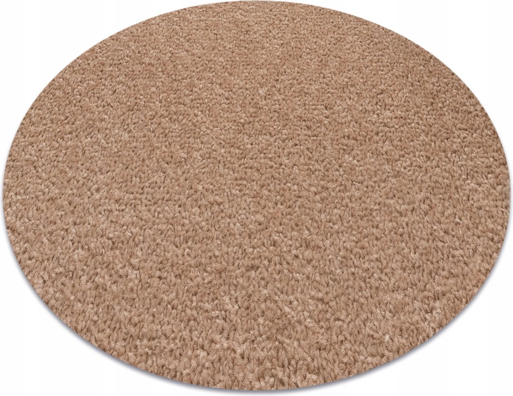 Szőnyeg kerek 200 cm Eton bézs sima egyszínű @36830