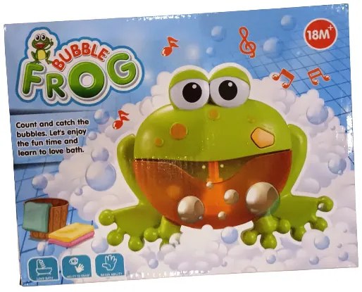 Bubble Frog Buborékfújó Béka fürdőkádba dallamokkal Buborék Fújó
