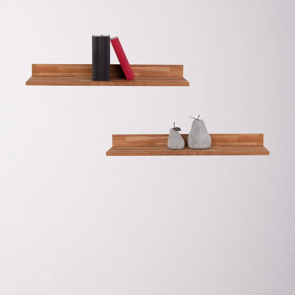 Natúr színű tölgyfa fali polc képekhez 60 cm Kalle – Interia Home & Living