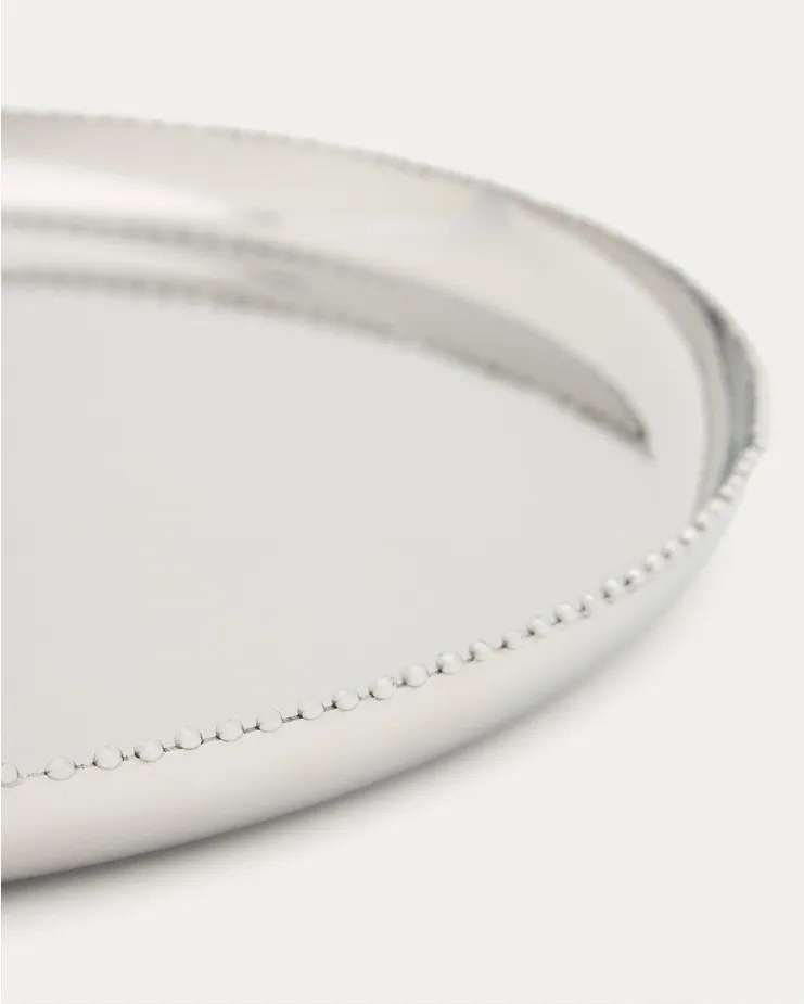 Rozsdamentes acél szervírozó tálca ø 35,5 cm Nirela – Kave Home