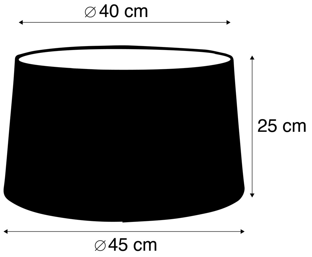 Lenvászon lámpabúra taupe 45 cm