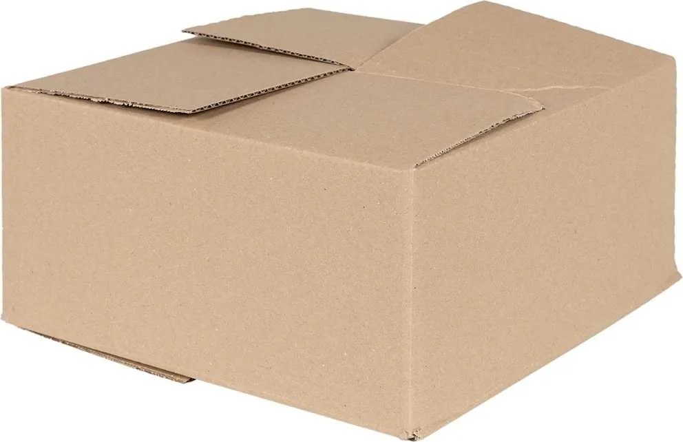 vidaXL Hajtható doboz 50 pcs Természetes 30 x 30 x 15 cm Karton