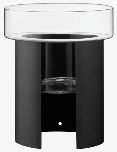 LSA International Terrazza virágcserép, h 45 cm, Ø37 cm, átlátszó/fekete - LSA nemzetközi
