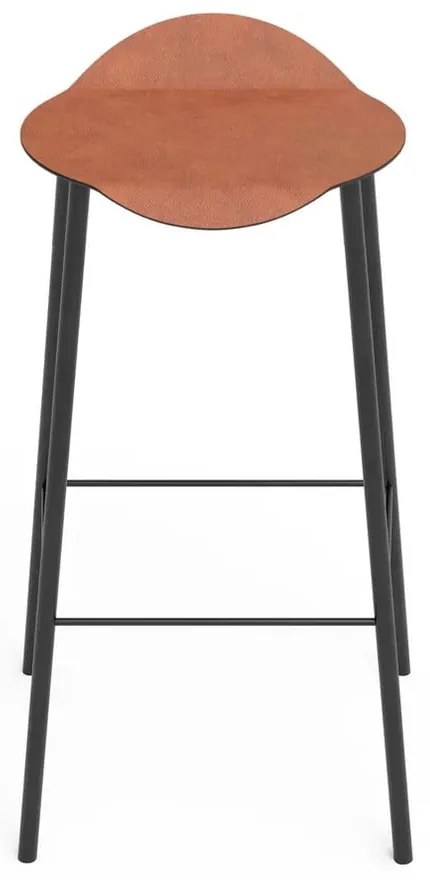 Konyakbarna bőr bárszék Flamingo Bull – LIND DNA