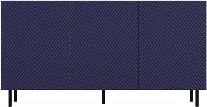 Kama 3 komód, tölgy-kék