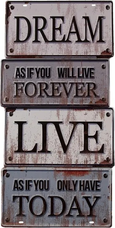 Love Dream fém falitábla 30x1x60 cm