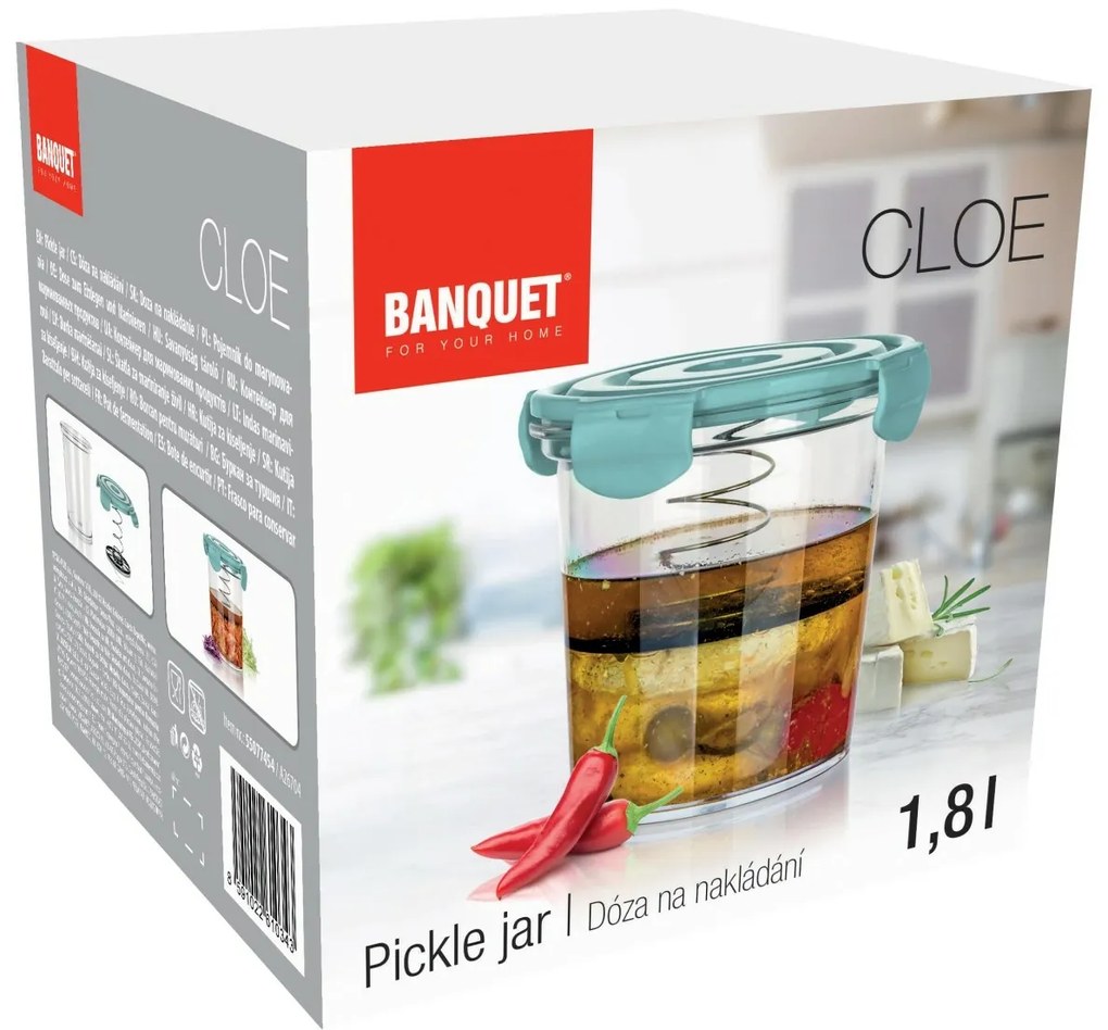 Bankett befőttesüveg CLOE 1,8 l, 1,8 l