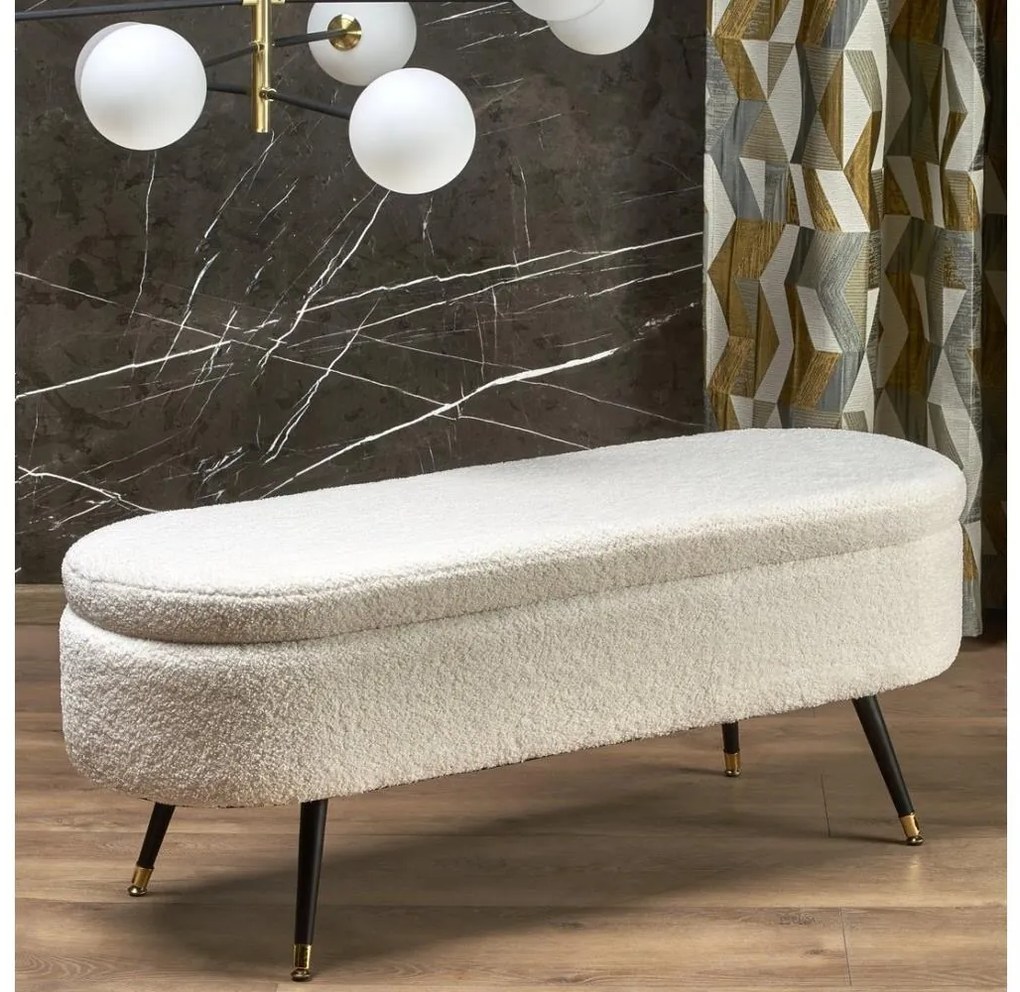 Pad tárolóhellyel AVEIRO 46x120 cm fehér