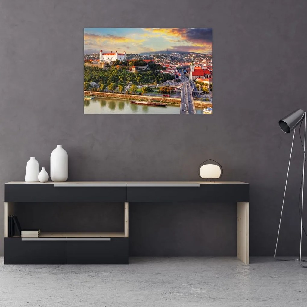 Kép - panoráma, Pozsony, Szlovákia (90x60 cm)