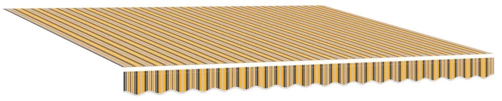 Kézi Behúzható Napellenző LED Színes Csíkkal 400x300 cm