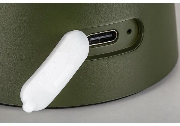 Rabalux 76038 - MIREO kültéri LED-lámpa, érintős fényerőszabályzóval, 1,5 W/5 V, IP44, 1200 mAh, USB, zöld