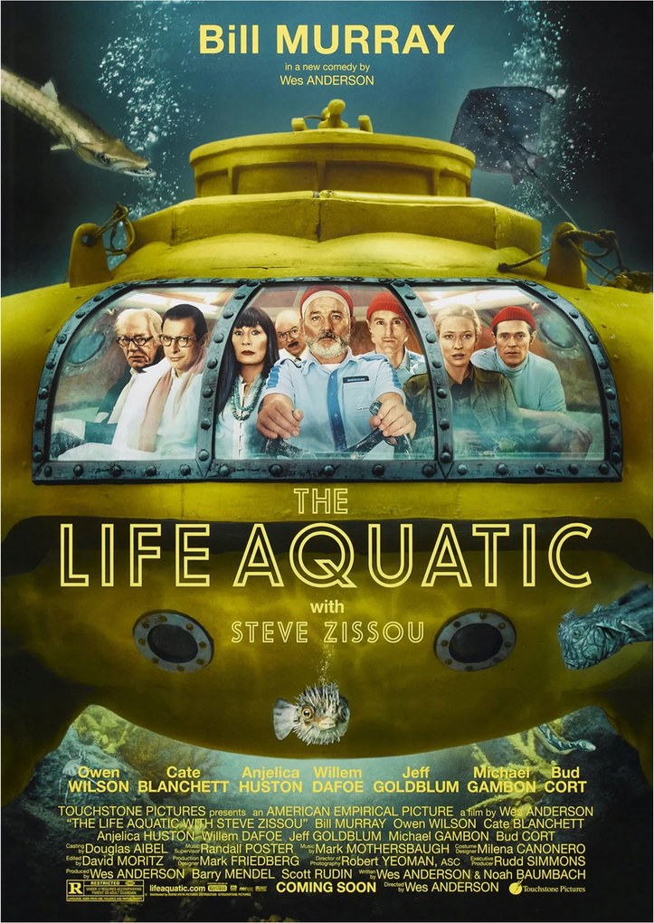 Poszter: The Life Aquatic with Steve Zissou – Wes Anderson film