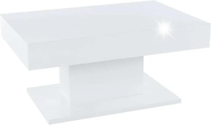 Dikaro K44_90 Dohányzóasztal - fehér fényes